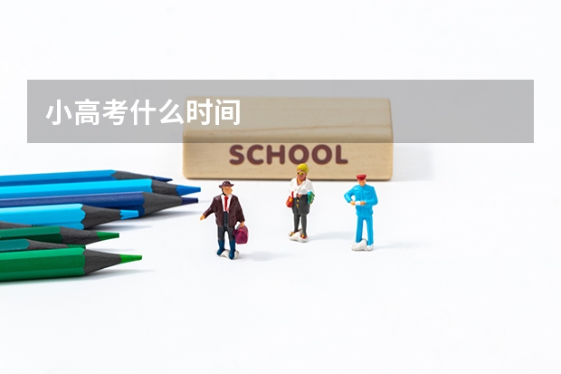 小高考什么时间