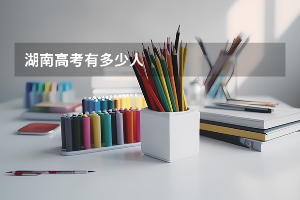 湖南高考有多少人