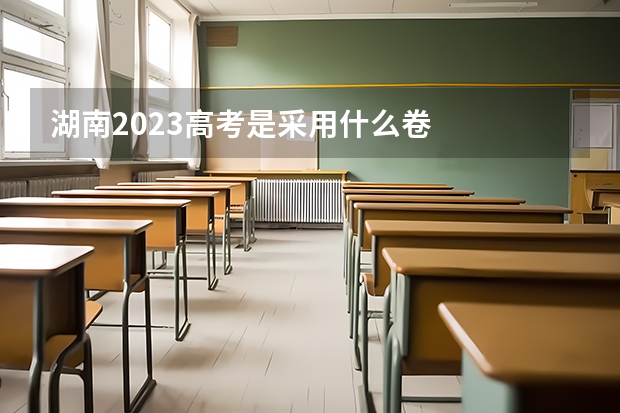 湖南2023高考是采用什么卷