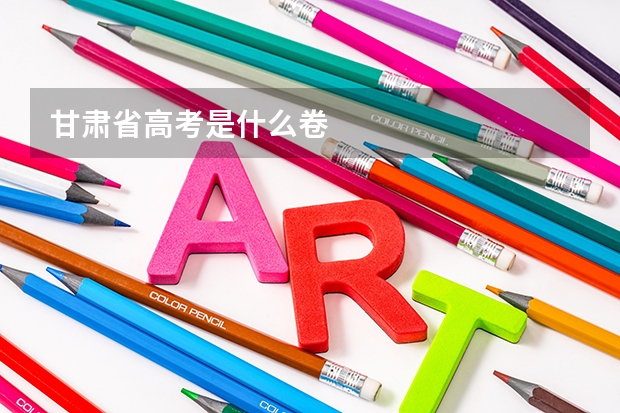 甘肃省高考是什么卷