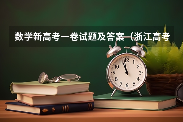 数学新高考一卷试题及答案（浙江高考2024年使用全国几卷）