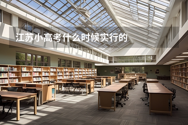 江苏小高考什么时候实行的