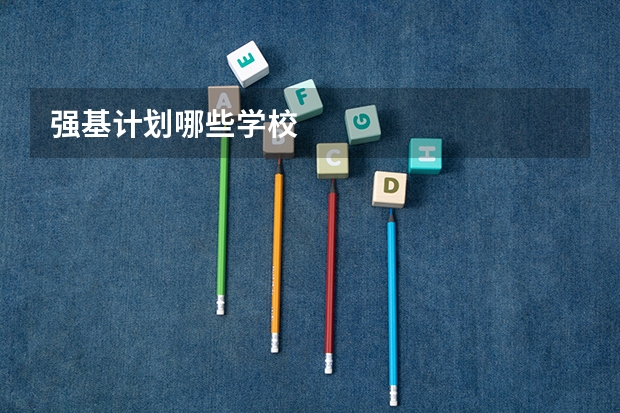强基计划哪些学校