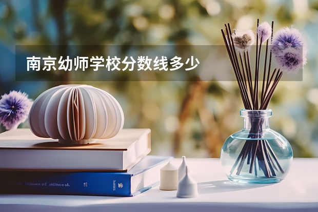 南京幼师学校分数线多少