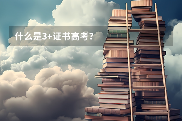 什么是3+证书高考？