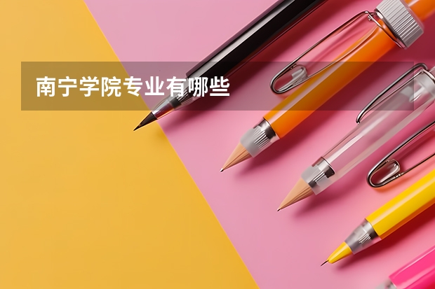 南宁学院专业有哪些