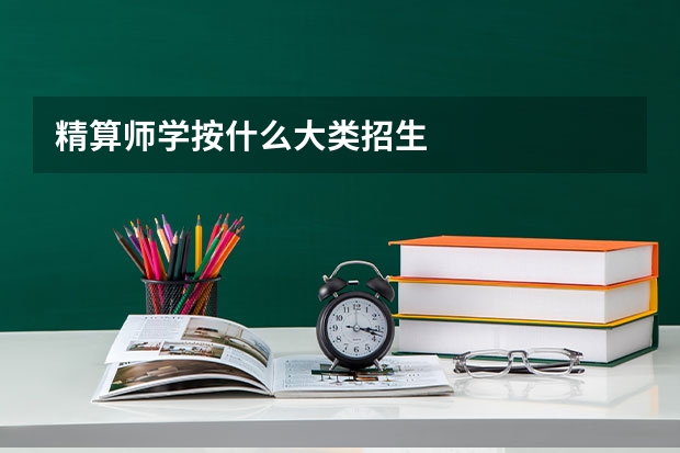 精算师学按什么大类招生