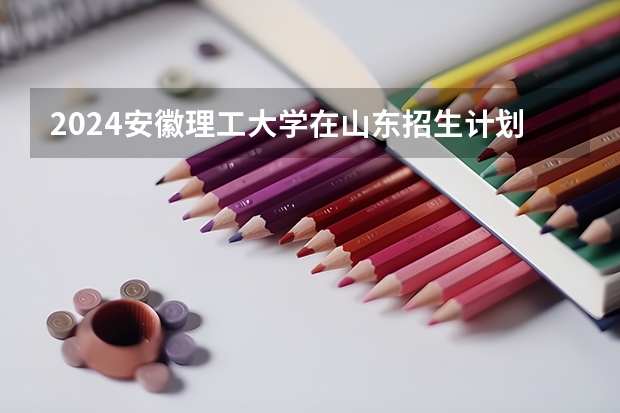 2024安徽理工大学在山东招生计划