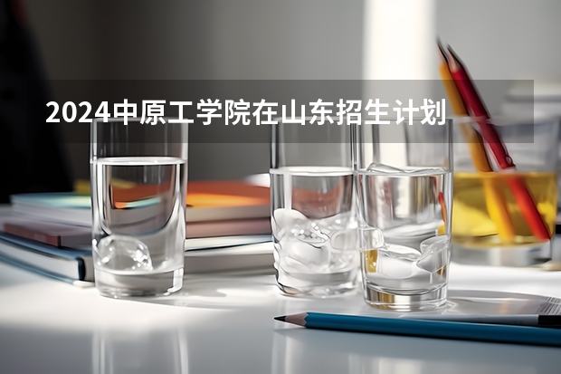 2024中原工学院在山东招生计划