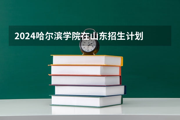 2024哈尔滨学院在山东招生计划