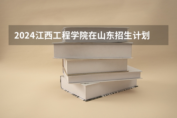 2024江西工程学院在山东招生计划
