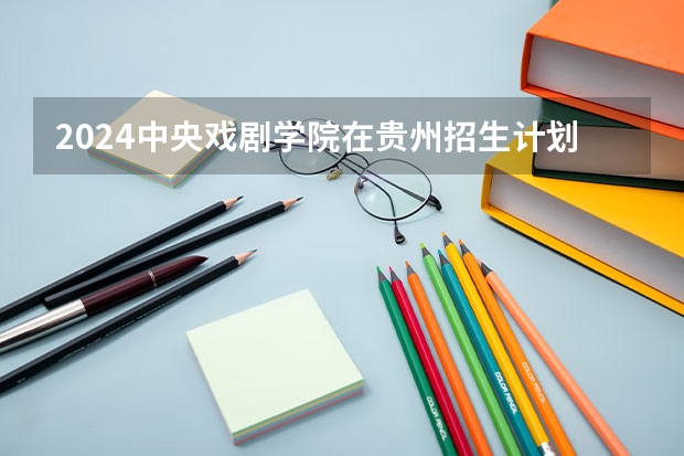 2024中央戏剧学院在贵州招生计划