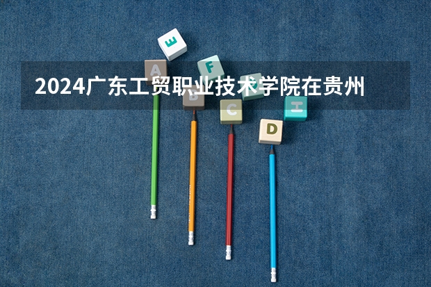 2024广东工贸职业技术学院在贵州招生计划
