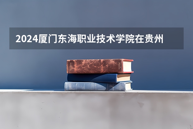 2024厦门东海职业技术学院在贵州招生计划