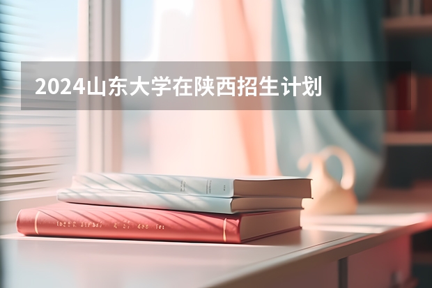 2024山东大学在陕西招生计划