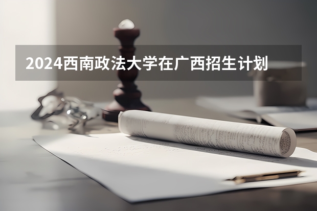 2024西南政法大学在广西招生计划