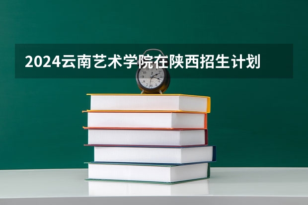 2024云南艺术学院在陕西招生计划