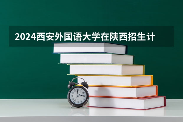 2024西安外国语大学在陕西招生计划