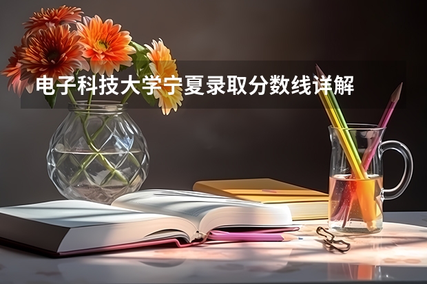 电子科技大学宁夏录取分数线详解