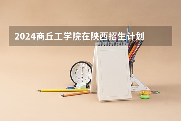2024商丘工学院在陕西招生计划