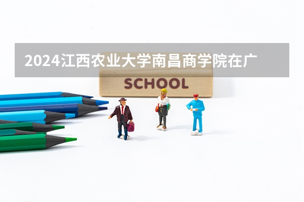 2024江西农业大学南昌商学院在广西招生计划