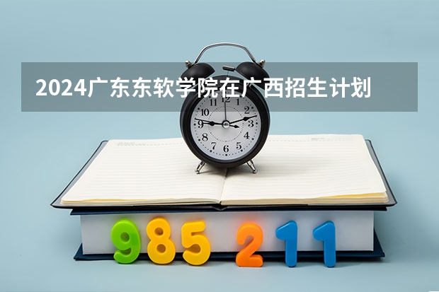 2024广东东软学院在广西招生计划