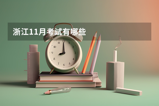 浙江11月考试有哪些