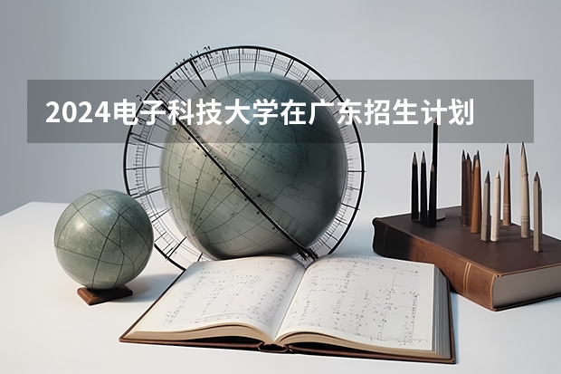 2024电子科技大学在广东招生计划