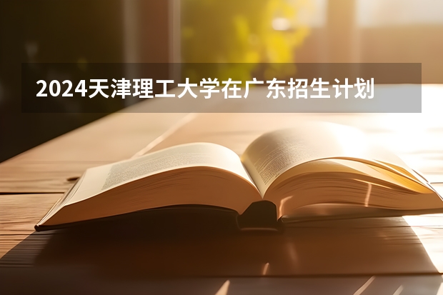 2024天津理工大学在广东招生计划