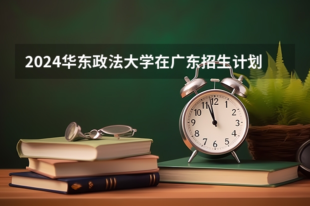 2024华东政法大学在广东招生计划