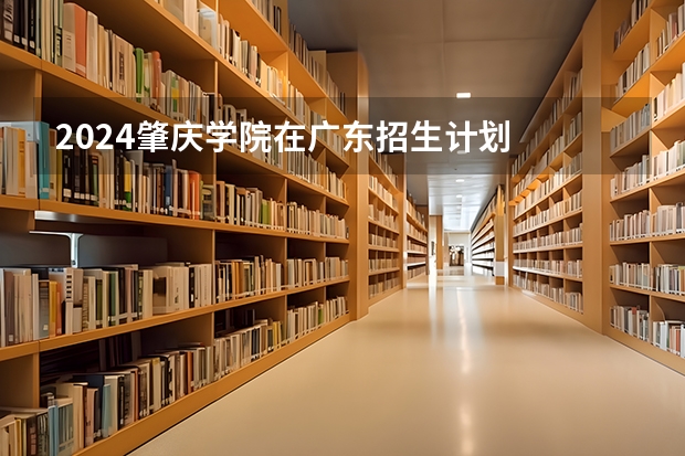 2024肇庆学院在广东招生计划
