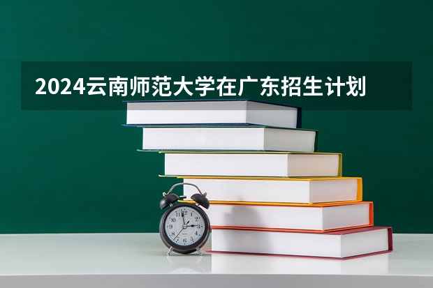 2024云南师范大学在广东招生计划