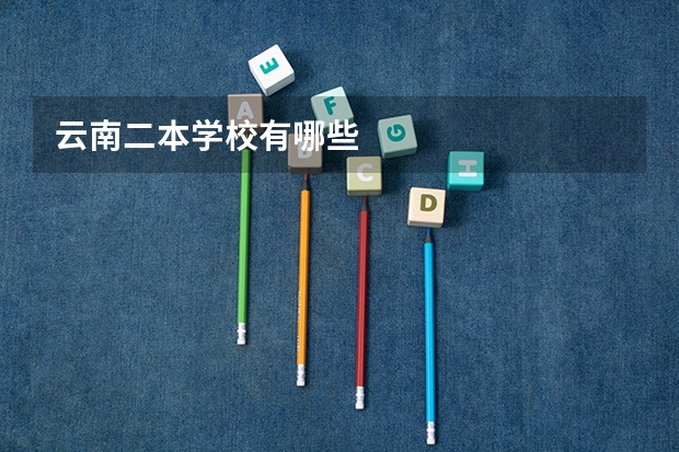 云南二本学校有哪些