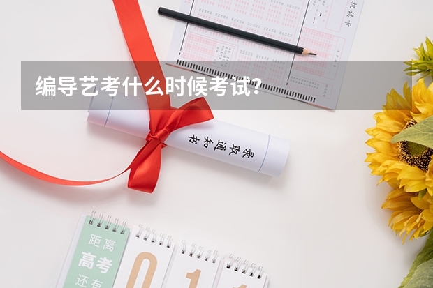 编导艺考什么时候考试？